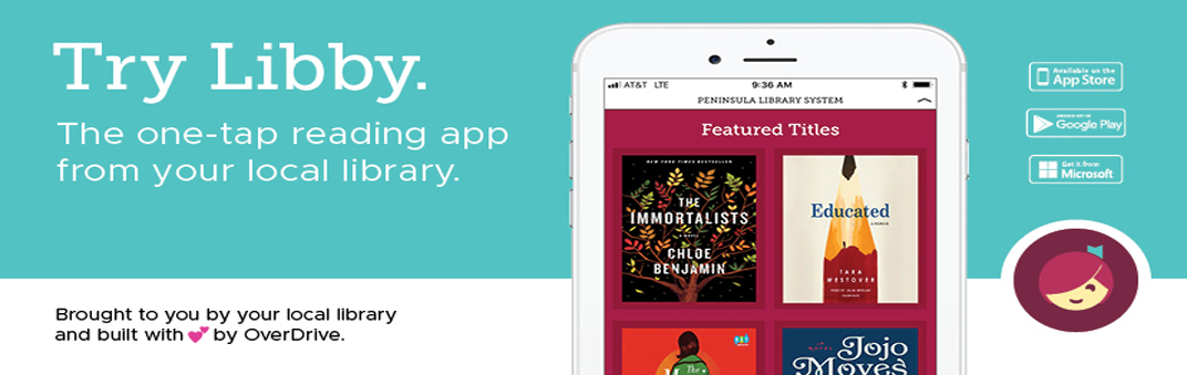 Try Libby. The one tap reading app from your local library.