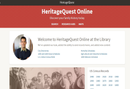 Heritage Quest database